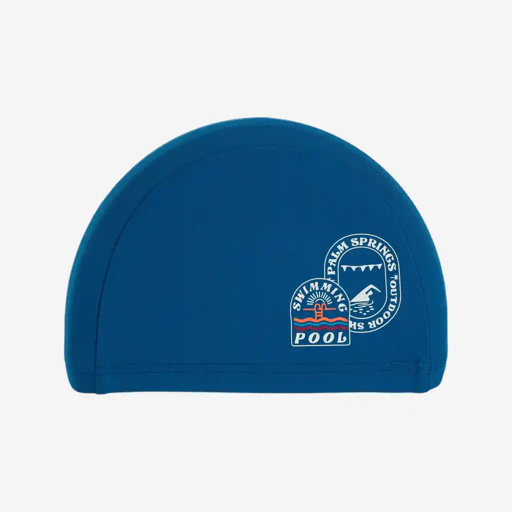 Gorro de Natación de Tela en Talla S Nabaiji 100 Azul