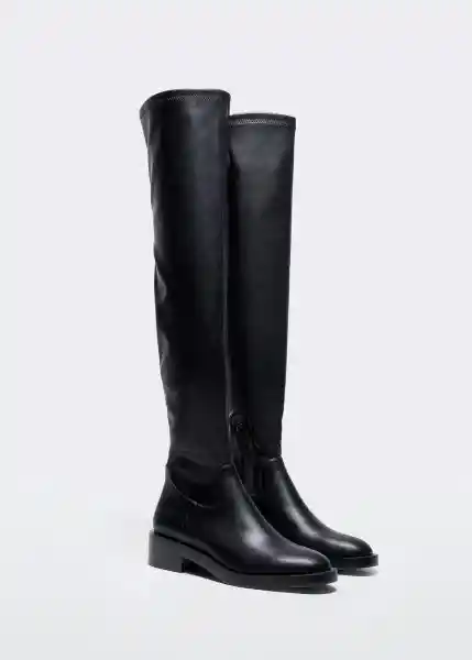 Bota Mood Negro Talla 36 Mujer Mango