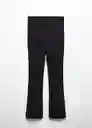 Pantalón Jean Flaremum Tejano Negro Talla 38 Mujer Mango