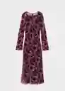 Vestido Ale Burdeos Talla S Mujer Mango
