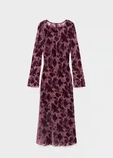 Vestido Ale Burdeos Talla S Mujer Mango