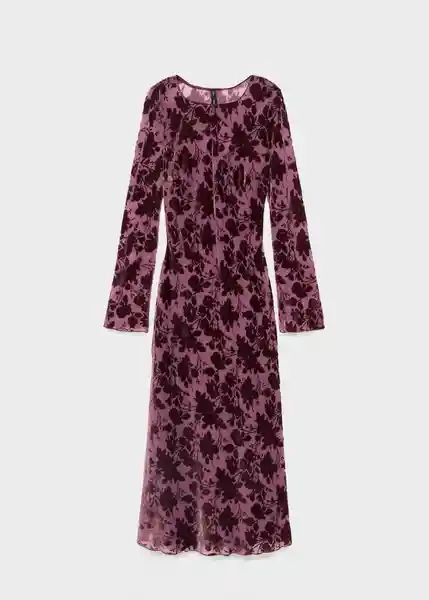 Vestido Ale Burdeos Talla S Mujer Mango