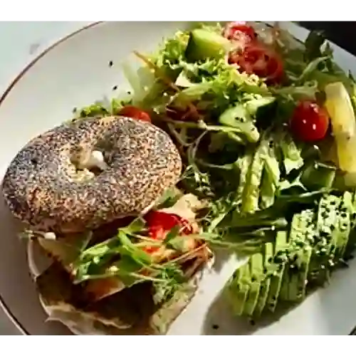 Chicken Cheese Bagel