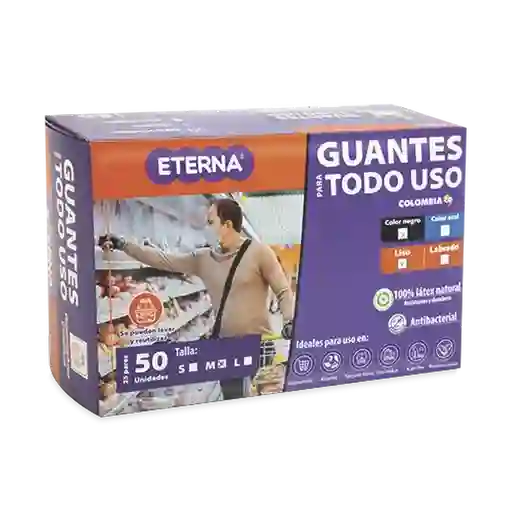 Eterna Guante Multiuso Azul Tl