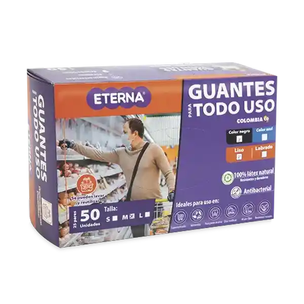 Eterna Guante Multiuso Azul Tl