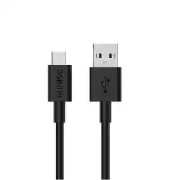 Miniso Cable Datos Android Flexible Mediano Negro