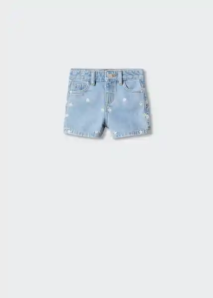 Short Daisyb Tejano Claro Talla 67 Niñas Mango