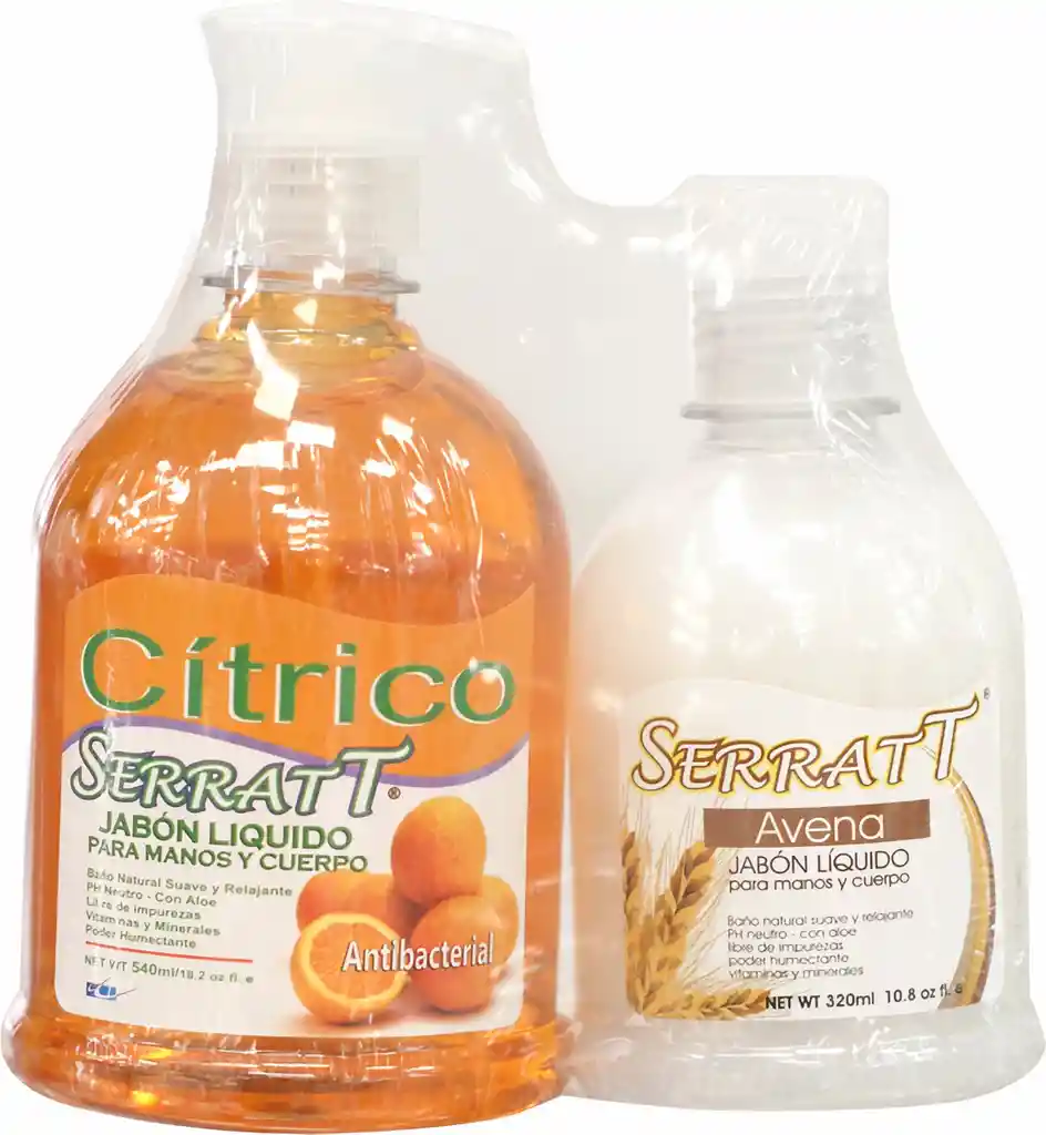 Serratt Jabones Cítrico Y De Avena 2 Unidades