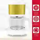 Cafetera Holstein Housewares 5 Tazas Antiadherente Color Blanco y
