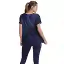 Camiseta Manga Corta Oversize Urban Vitality Mujer Azul-s