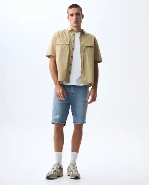 Camisa Hombre Beige Talla XL 811G003_BEI161110 Americanino