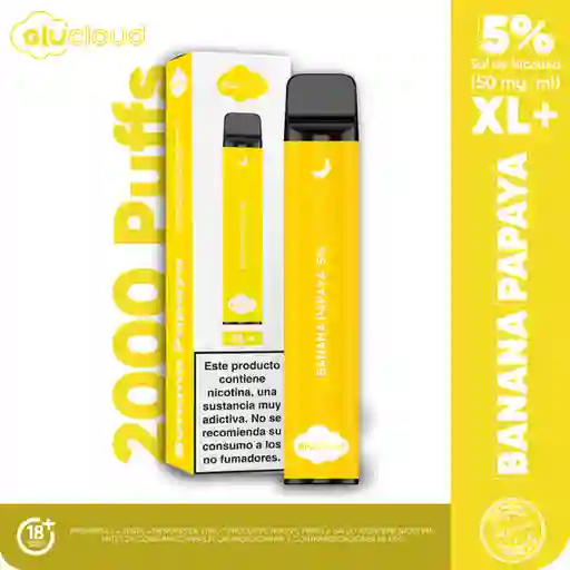 Glu Cloud Vaporizador Banana Papaya XL/2000 Puff
