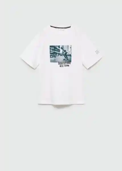 Camiseta Team Off White Talla 08 Niños Mango