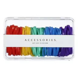 Cauchos Grandes para el Cabello con Estuche Multicolor Miniso 