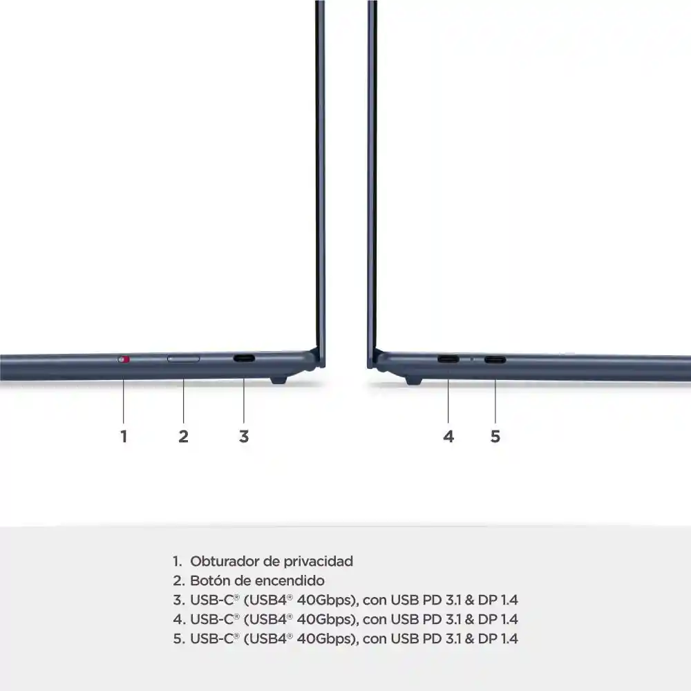 Portátil Lenovo Yoga Slim 7 Qualcomm Snapdragon X Elite 78100 Ram 32 Gb 1 Tb Ssd