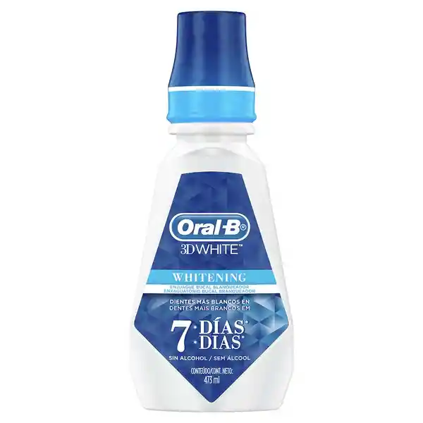 Enjuague Bucal Blanqueador Oral-B 3D White Whitening 473 ml