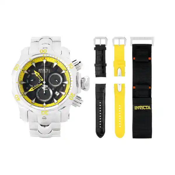 Invicta Reloj Hombre Acero Negro Amarillo 32946