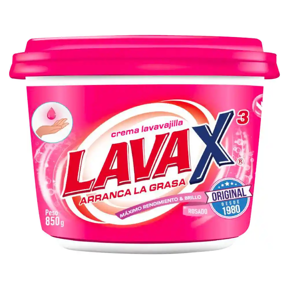Lavaplatos Lavax Crema Rosado