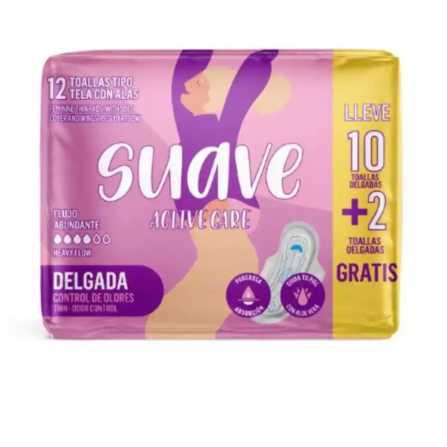 Of Toallas Femeni Tela Alas Delgada Suave