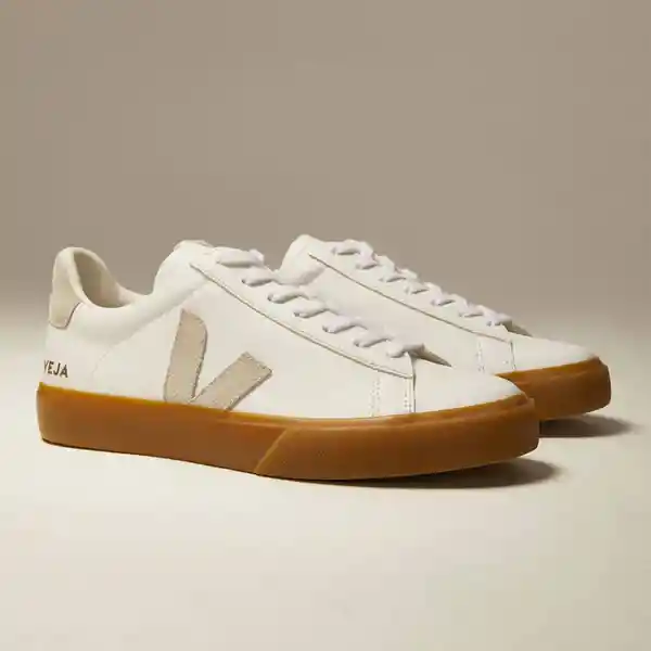Veja Tenis Campo Mujer Natural-Blanco 41