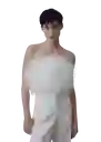 Top Feather Offwhite Talla S Mujer Mango