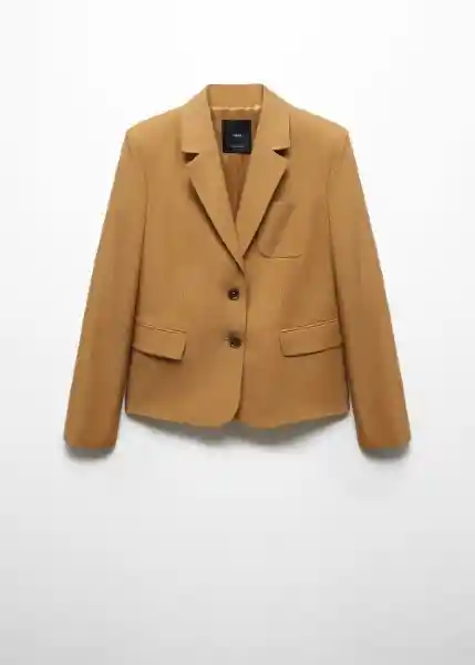 Blazer Americana Truman Tabaco Talla M Mujer Mango