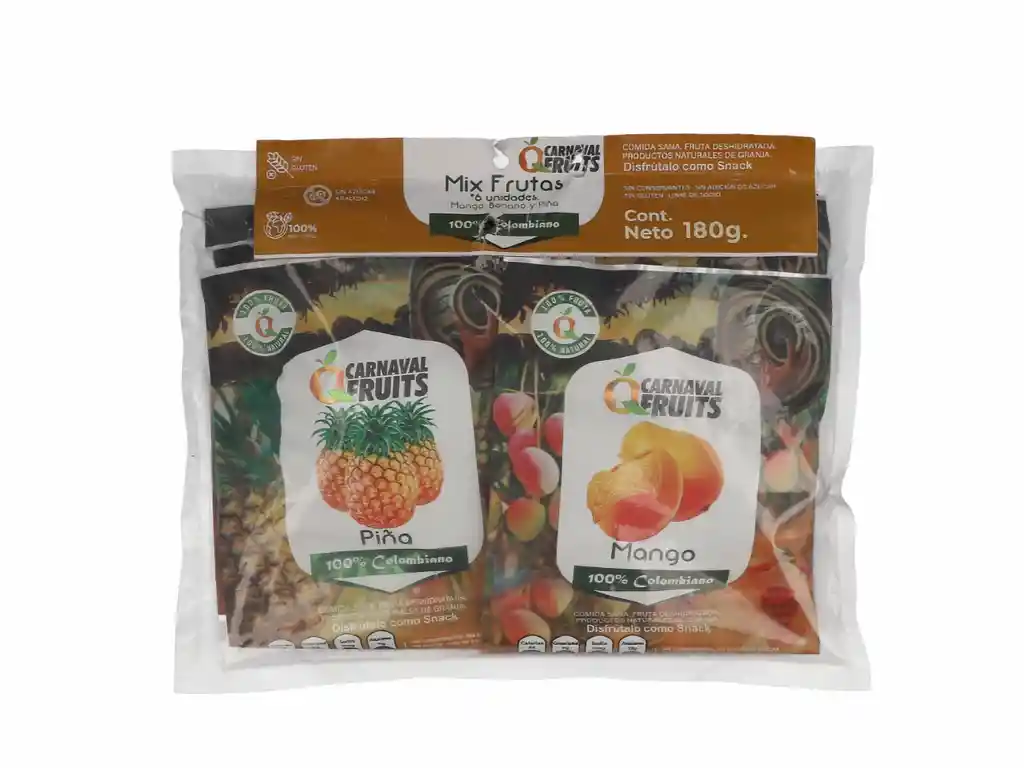 Carnaval Fruits Snack Fruta Deshidratada Surtida