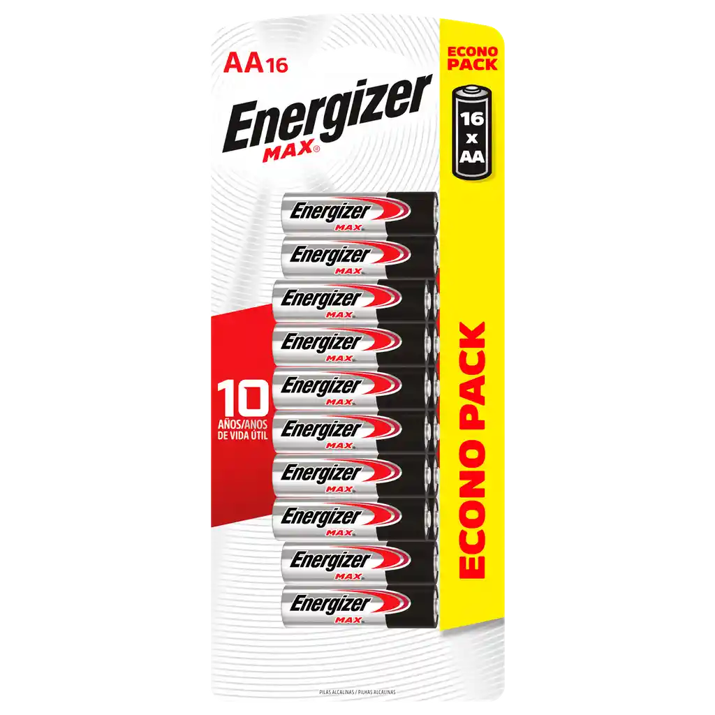 Energizer Max Pila AA16 Econo Pack