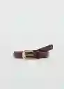 Cinturón Nico Marron Talla M Mujer Mango