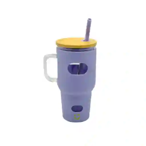 Vaso de Vidrio Púrpura 1020 mL Miniso
