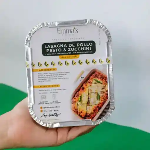 Lasagna Pollo Pesto y Zucchini - Emmas Food