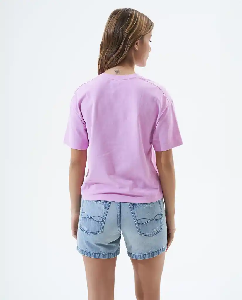Camiseta Mujer Rosa Talla L 601F003 Americanino
