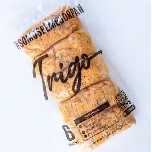 Pan de sándwich, masa papa x4