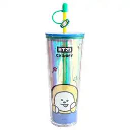 Bt21 Vaso de Plástico Con Pitillo Chimmy Colección 800 mL