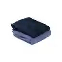 Set de Toalla Microfibra Azul Casaideas