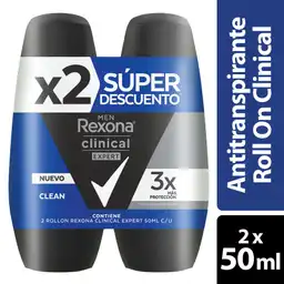 Rexona Clinical Antitranspirante Clean Expert