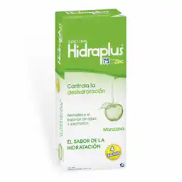 Hidraplus Suero Oral 75 Meq +Zinc Sabor Manzana