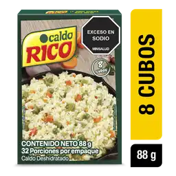 Caldo RICO deshidratado con verduras 8 cubos x 88g