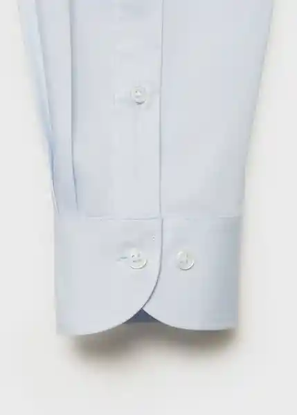 Camisa Play Celeste Talla XL Hombre Mango