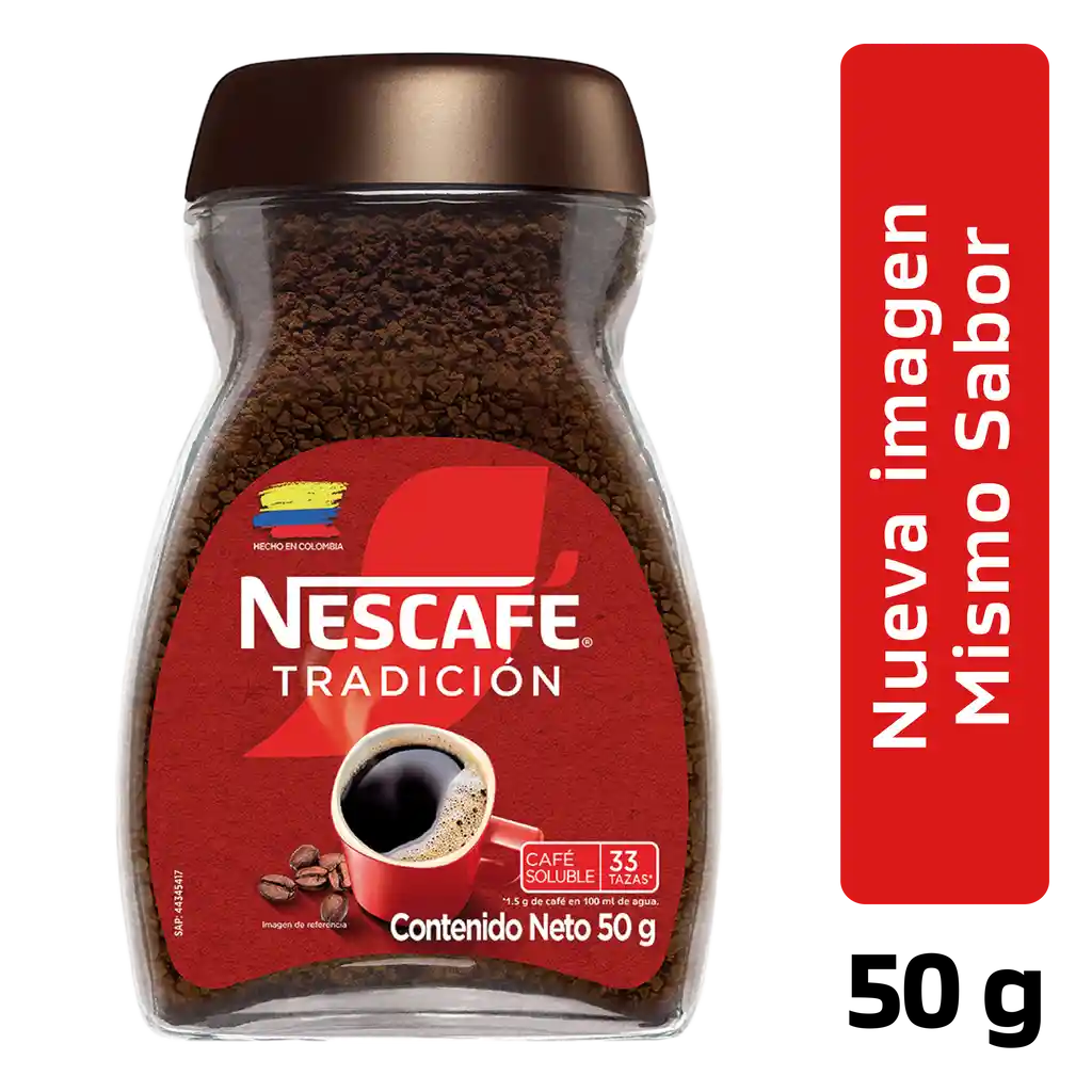 Café instantáneo NESCAFÉ Tradición x 50g