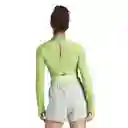 Adidas Camiseta Hiit Hr ls T Para Mujer Verde Talla S