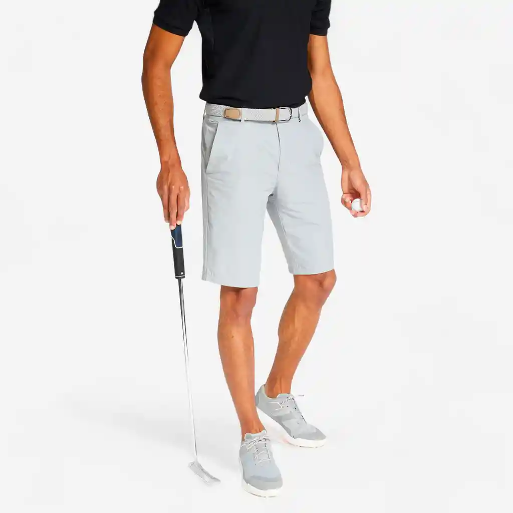 Pantaloneta de Golf Ultralight Para Hombre - Inesis Gris
