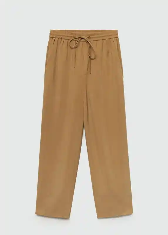 Pantalón Tenzo-w Camel Talla Xl Mujer Mango