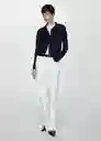 Cardigan Paco Navy Talla 28 Mujer Mango