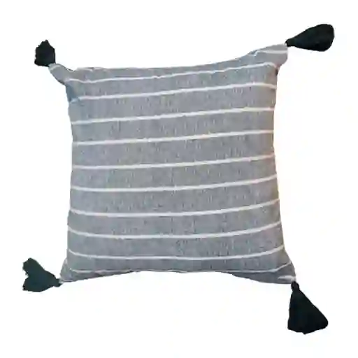 Cojín 45 X 45 Rayas Con Borlas Finlandek Ra002