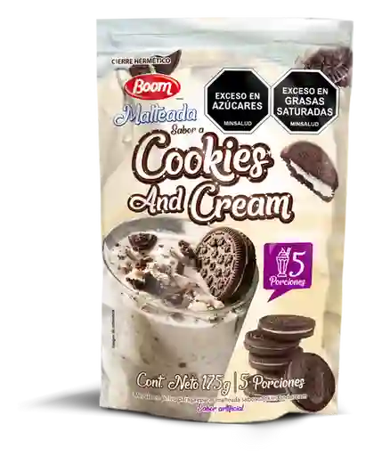 Boom Malteada Cookies & Cream