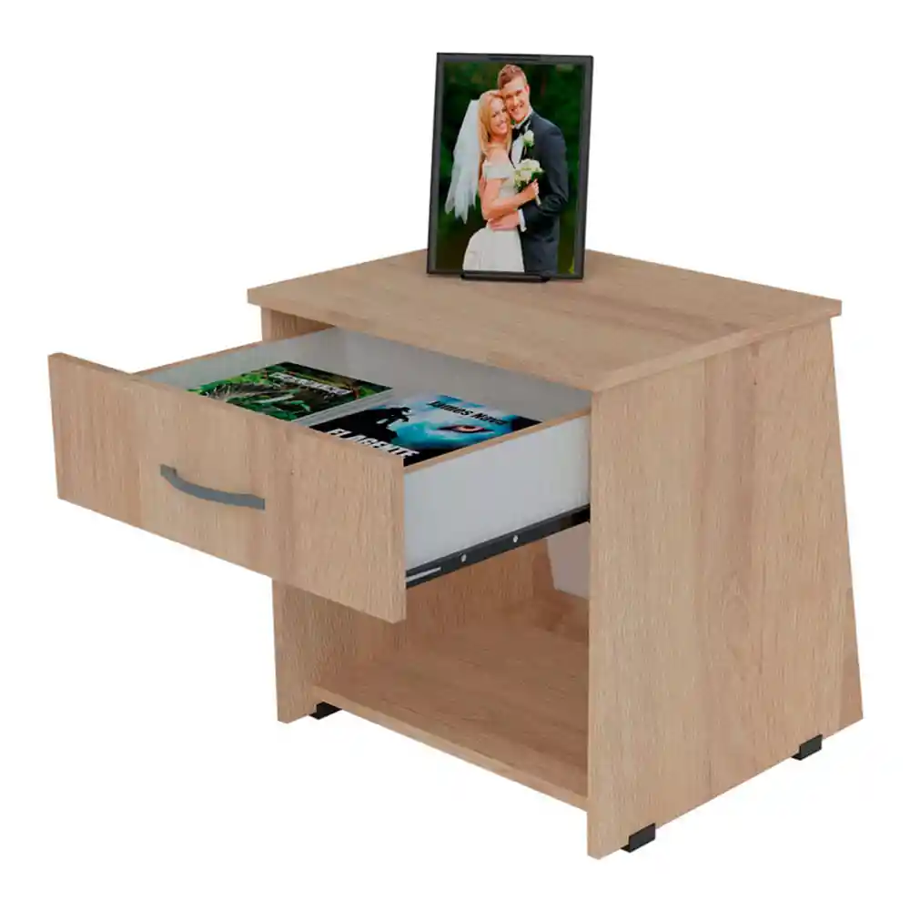 Mesa de Noche Roma 51xgermany Blanco Polyester Moduofi