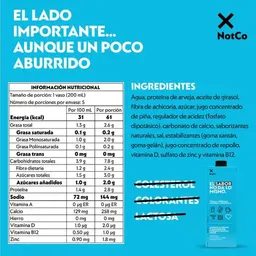 Bebida Vegetal Low Fat - Notco X 3 Uds