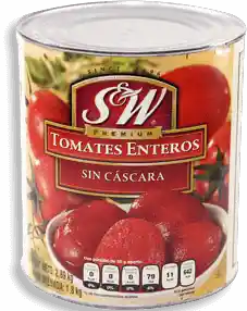S&W Tomates Enteros sin Cascara