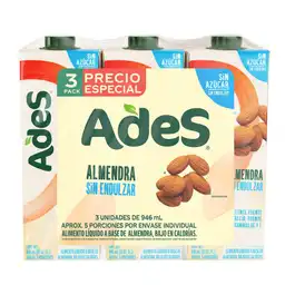  Tripack Bebida De Almendra  AdeS  